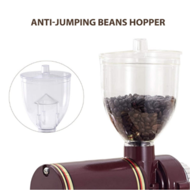 250 g Anti-Jump Bean Burr Fein Grob Dickeneinstellung Mahlen Elektrische Kaffeemühle mit 8 Gängen