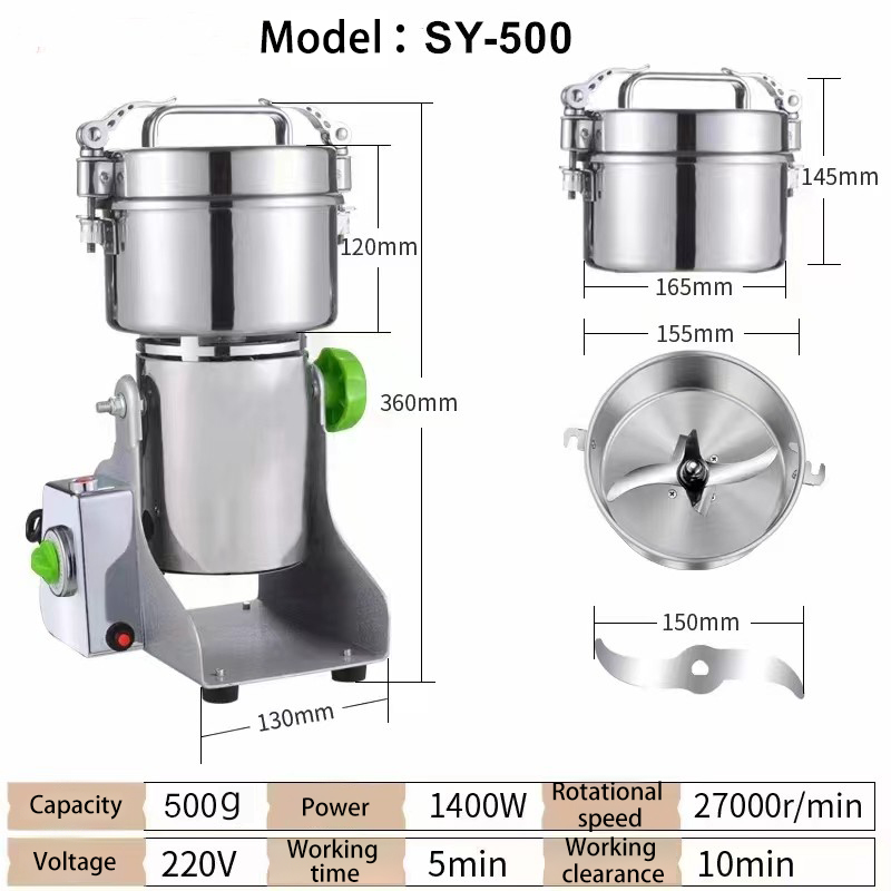 Swing Type Edelstahl Dry Grain Multifunktionale elektrische Hochgeschwindigkeits-Kaffeemühle